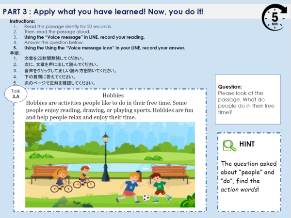 Grade3 – Speaking